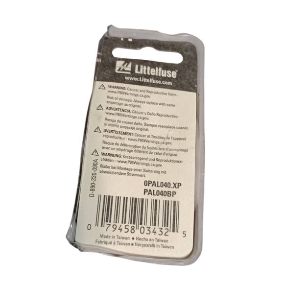 Littelfuse 40A PAL (PAL040BP) OPAL040.XP Auto-Link Female Terminal Fuse Green - Picture 3 of 3
